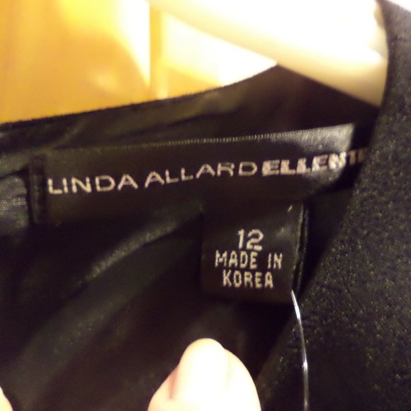 LINDA ALLARD ELLEN TRACY Little Black Dress~Princess Style~Lined-Size:12 NWT$255 - Picture 8 of 12